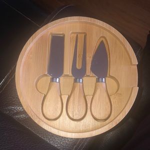 New! Cheese Knife set. Contains 3 stainless steel cheese tools.